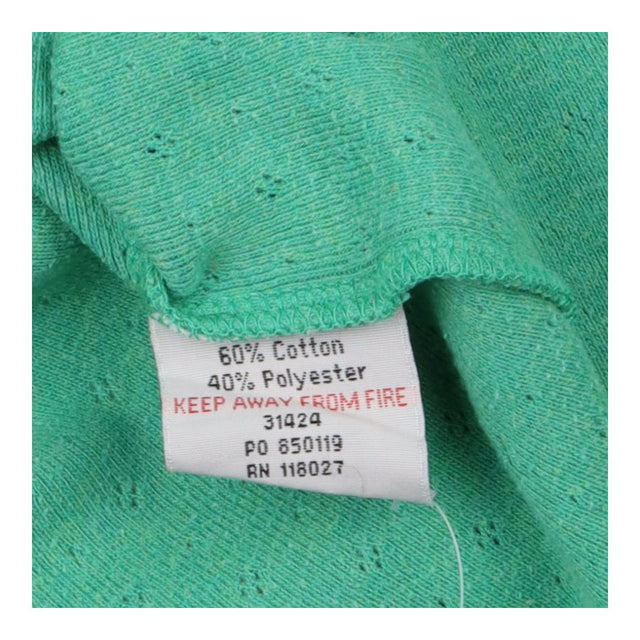 Long sleeve t-shirt green pointelle