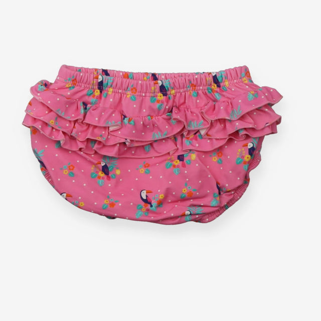 Pink swim nappy with toucans