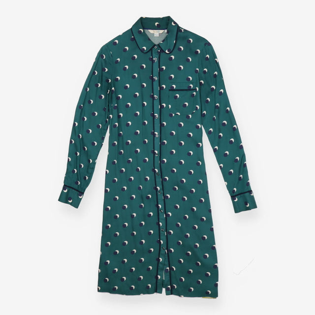 Dress green with polka dot