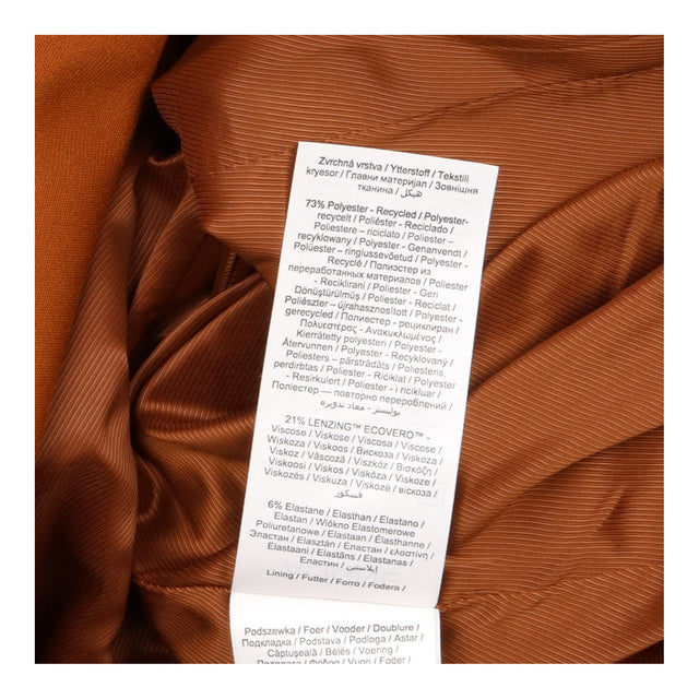 Collarless Blazer Cognac