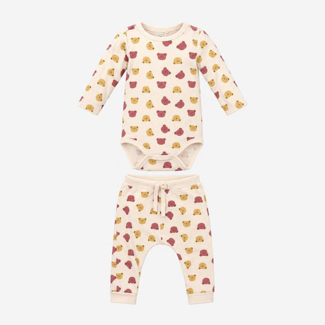 Outfit Bodysuit and leggings cream bears