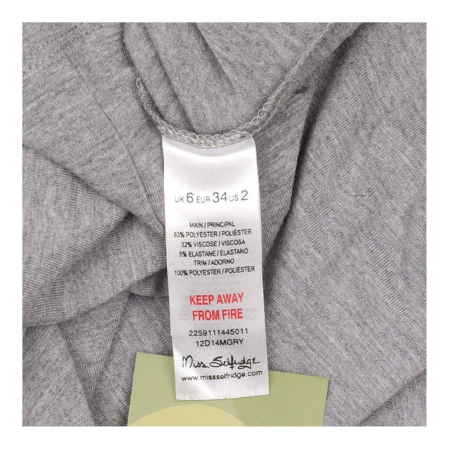 Miss Selfridge Grey Marl Elastic Waist Jersey Midi