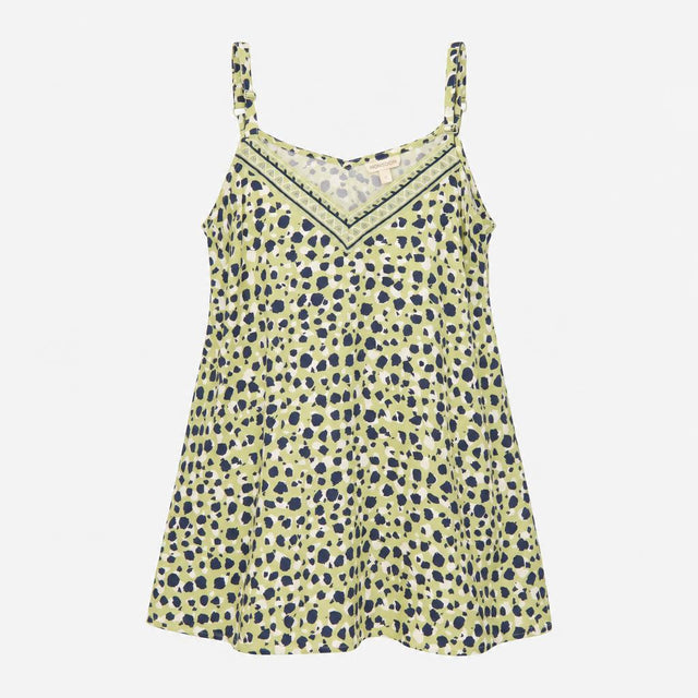 Top Cami Embroidered V-Neck Animal Spot Strappy Gr