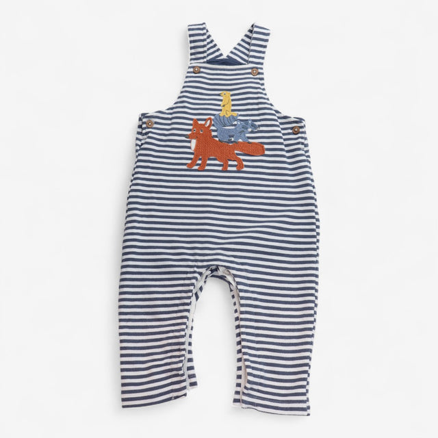Dungarees Blue and White Stripe Fox and Friends St