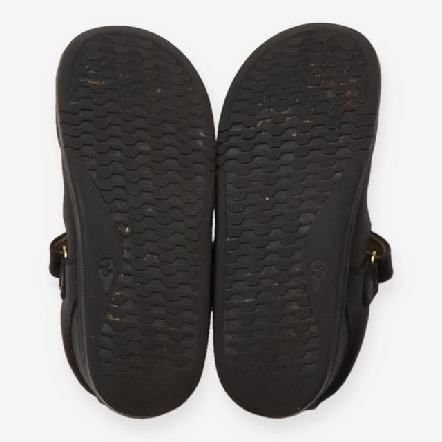 Shoes school T bar black velcro