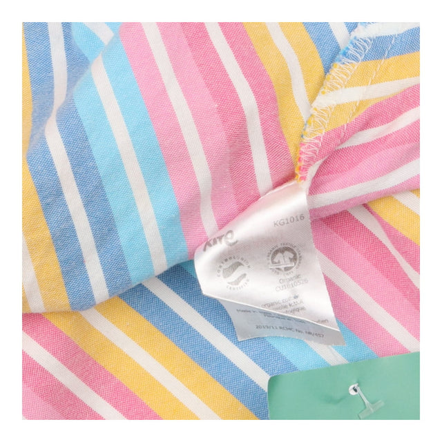 Pastel rainbow stripe dress