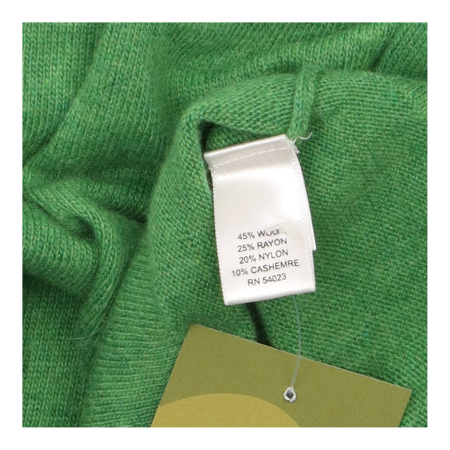 Jumper Scoop Neck Cashmere Blend Green