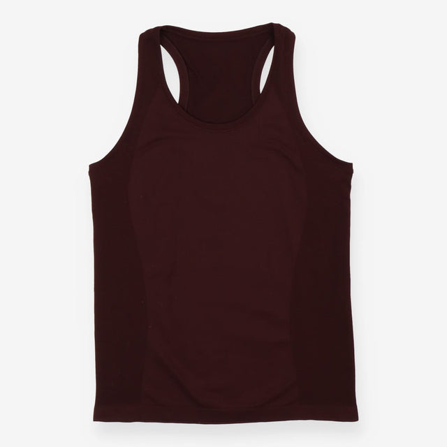 Athlete Seamless Gym Vest Sable Brown