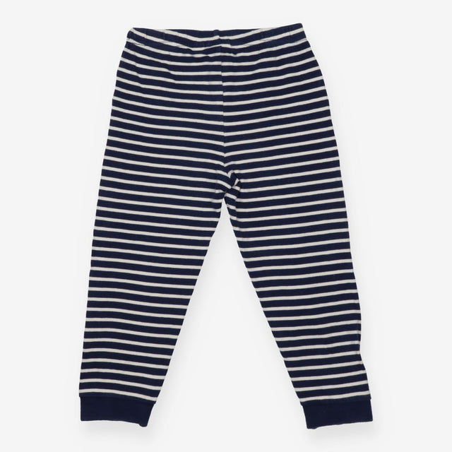 Joggers navy and white striped