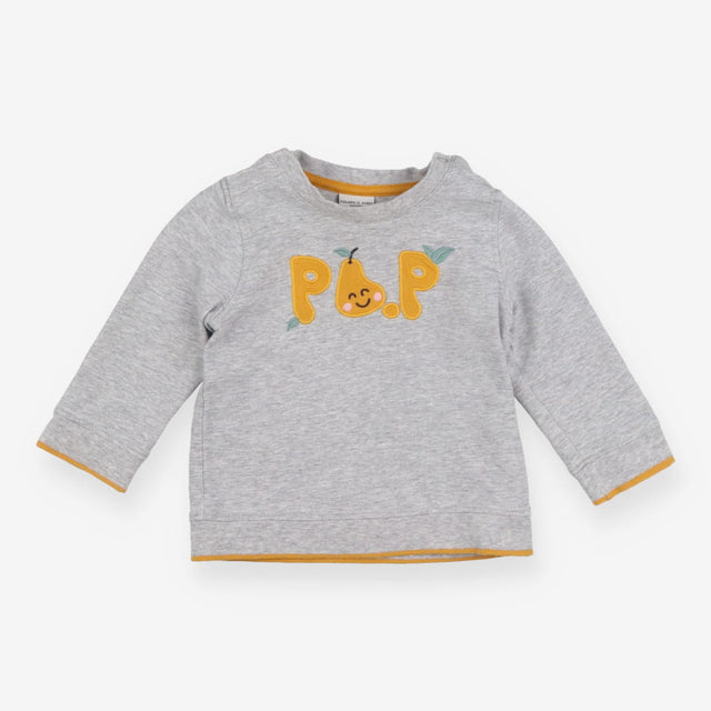 T-shirt Long Sleeve Grey Pear POP