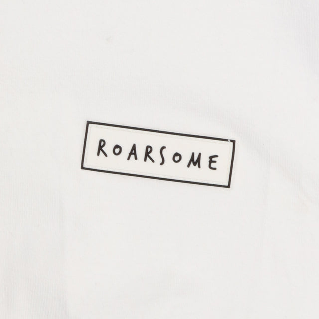 White roarsome t-shirt