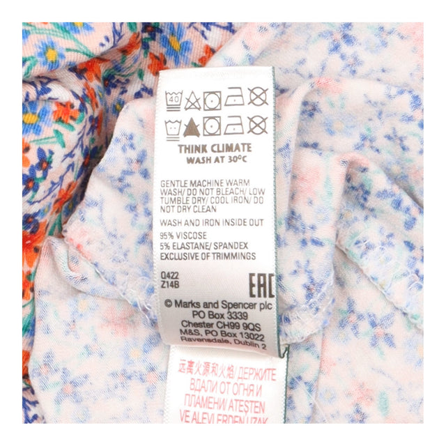 Ditsy Floral Midi Dress Short Sleeve Round Neck Mu