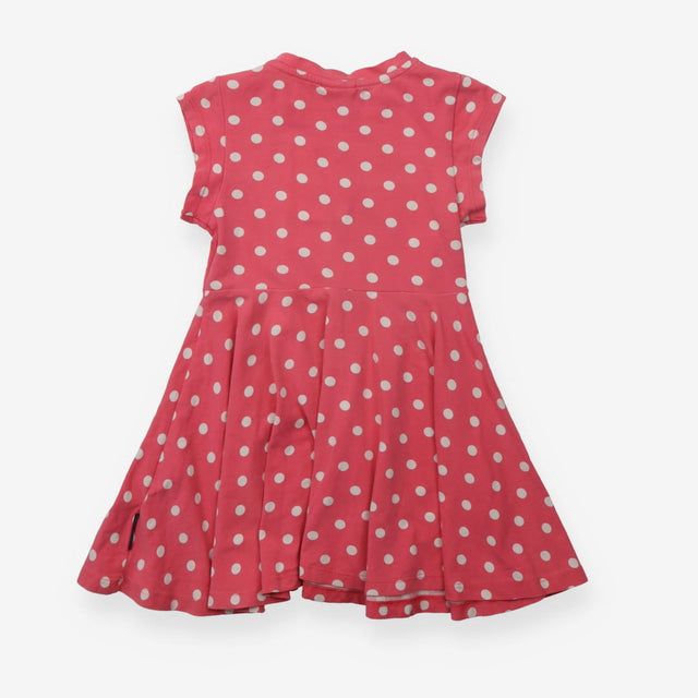 Pink polka dot dress