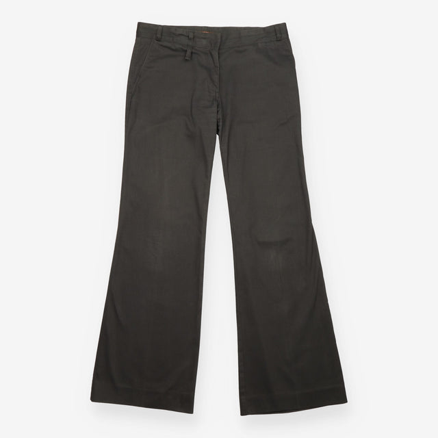 Reiss Dark Charcoal Pinstripe Tailored Smart Trous