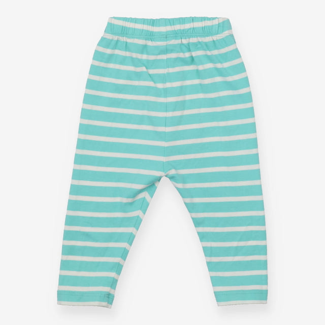 Leggings mint green stripe
