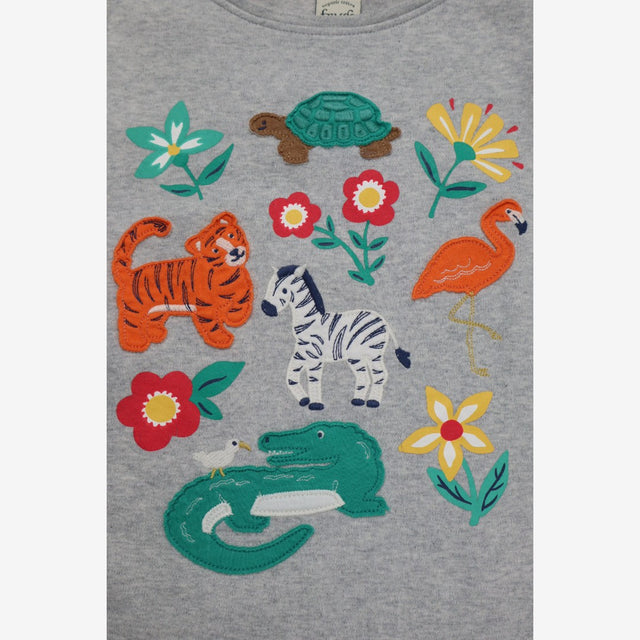 LS tee grey wild and friendly tee