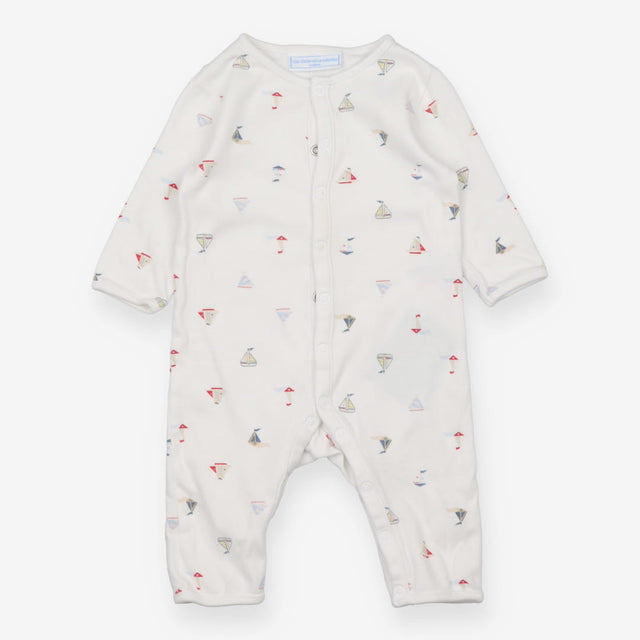 Sleepsuit white ships kites