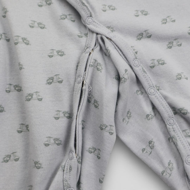Grey sleepsuit scooters