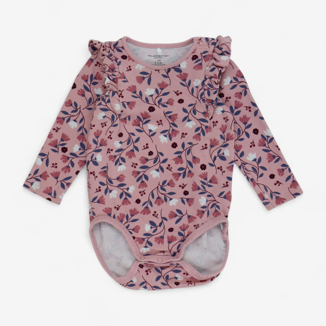 Bodysuit Long Sleeve Pink Floral