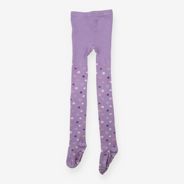 Tights purple flowers