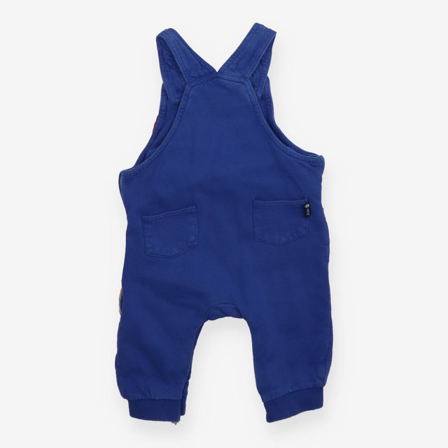 Jersey Dungarees Blue with Festive Appliques