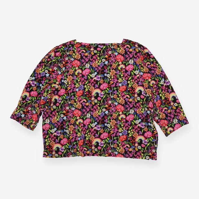 Popsy Garden Rainbow Floral V neck top