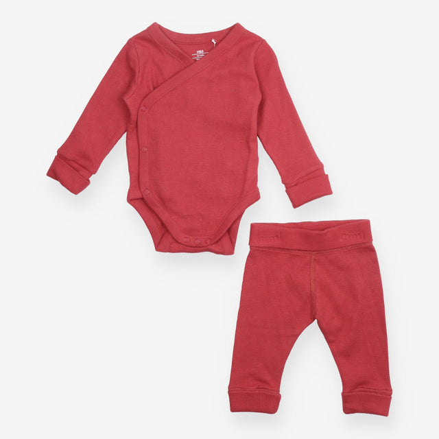 Outfit Berry LS bodysuit leggings waffle