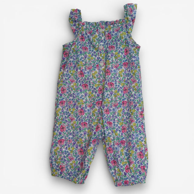 Wildflower white smocked romper