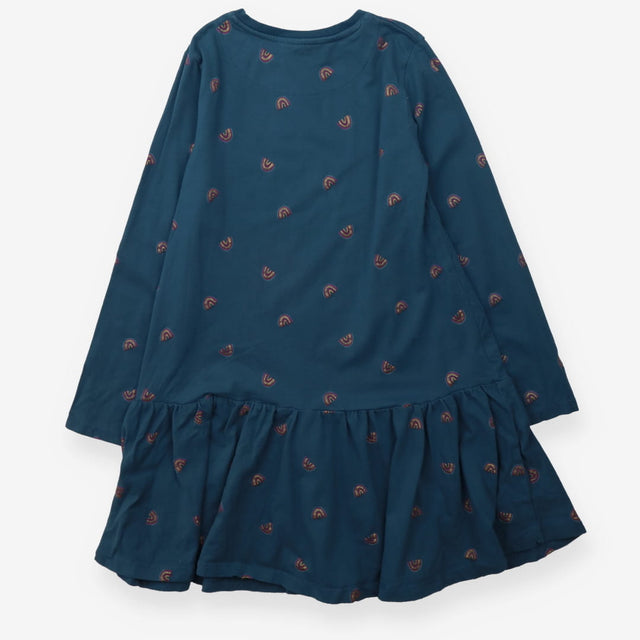 Teal dress with sparkle rainbows