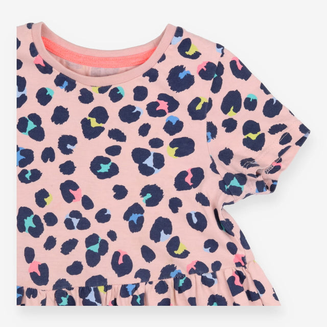 Pink Leopard Print Dress