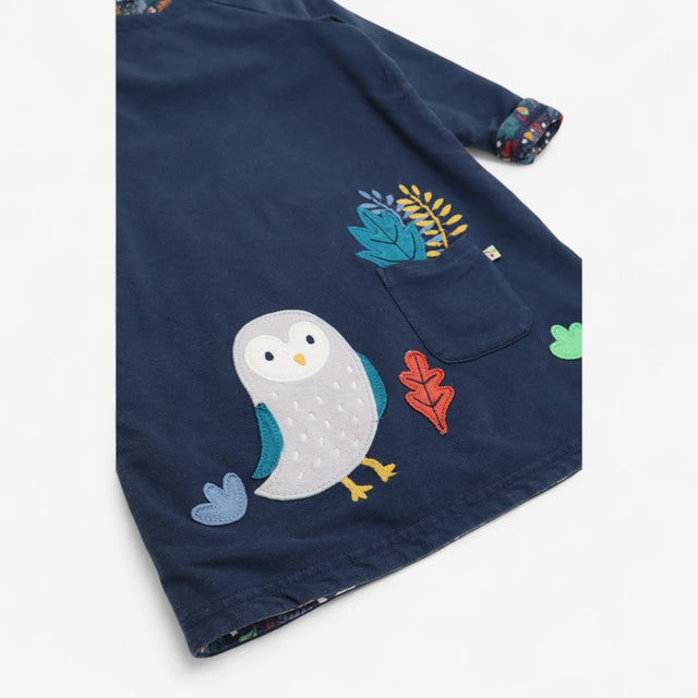 Reversible Jersey Owl Dress