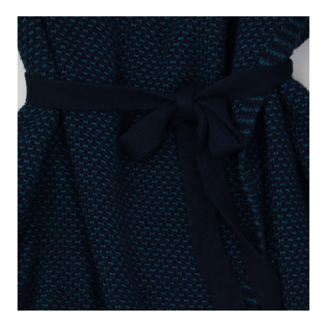 Maternity&Nursing Cardigan Chunky Knit Belted Teal