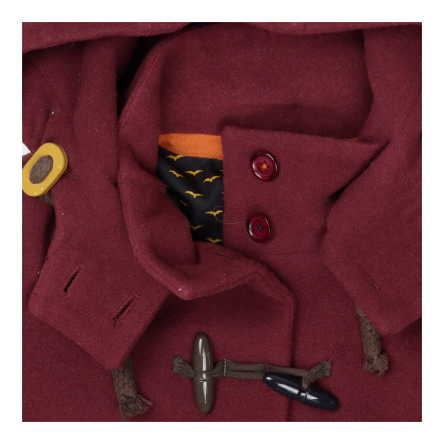 Leighton Damson Berry Wool Duffle Coat Hooded