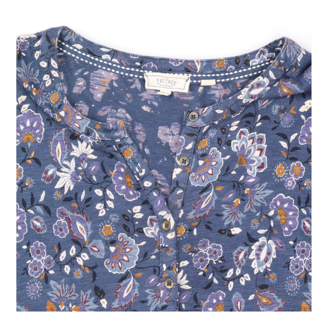 Floral Long Sleeve Cotton Modal Tunic Top