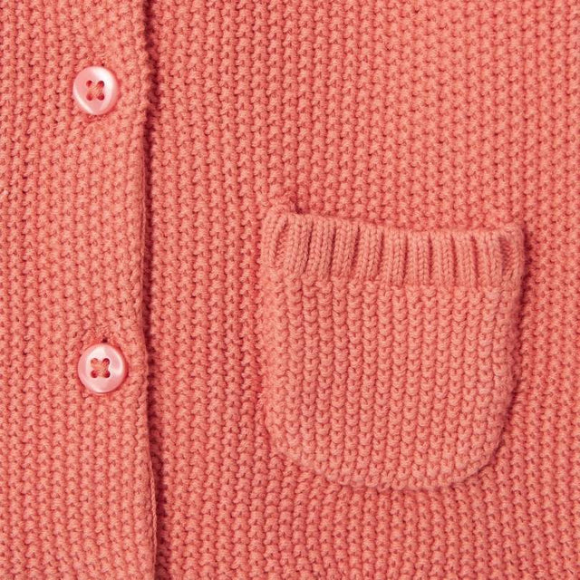 Pink Pocket Cardigan