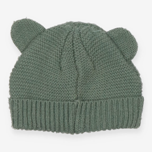 Green Knit Hat with Ears