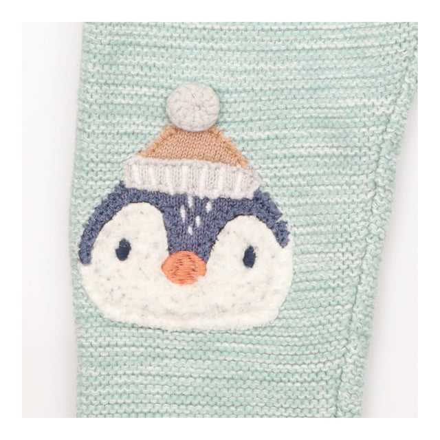 Knit Leggings Mint Penguins