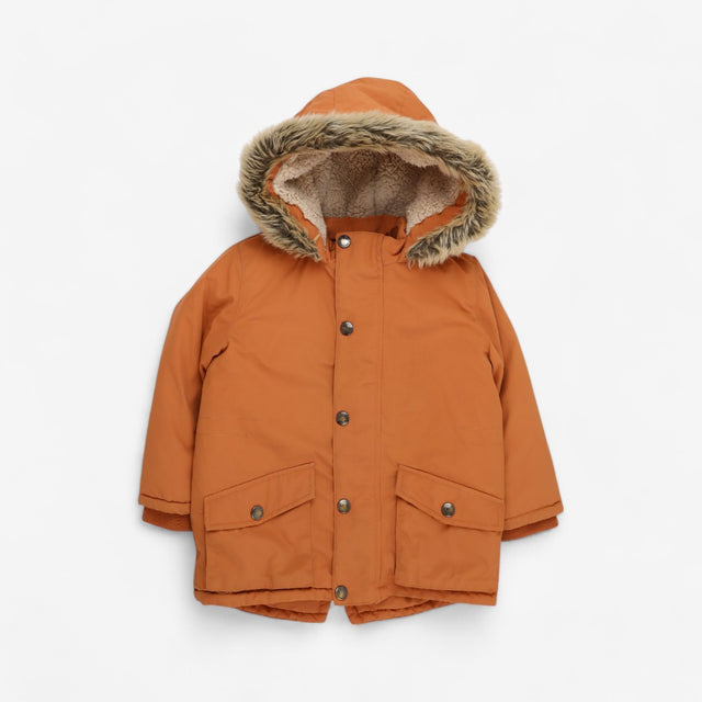 Orange Parka Coat