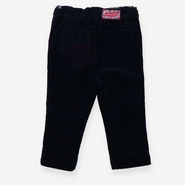 cord slim fit navy jeans