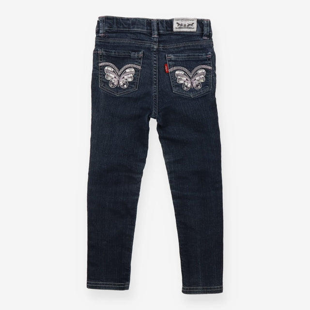 Jeans Skinny Butterfly Sequin Pockets