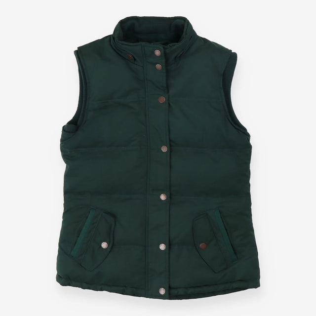 Green Quilted Jacket with Faux Fur Lining