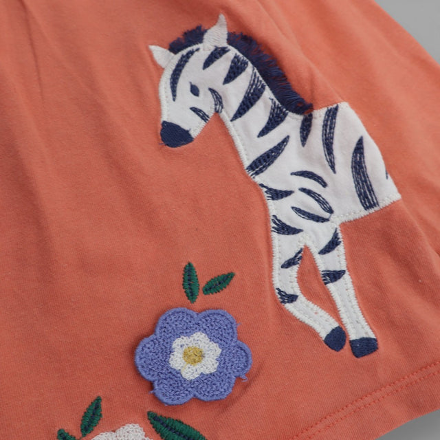 Orange Long Sleeve Zebra