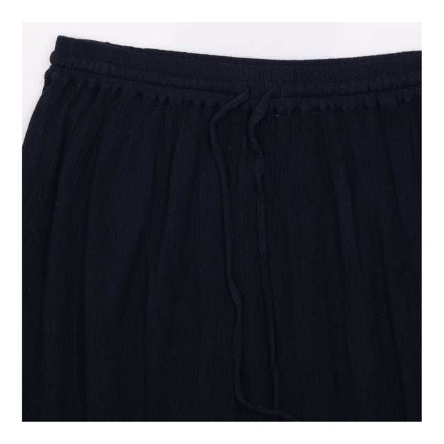 Dark Navy 100% Viscose Cotton Lined Elasticated Dr