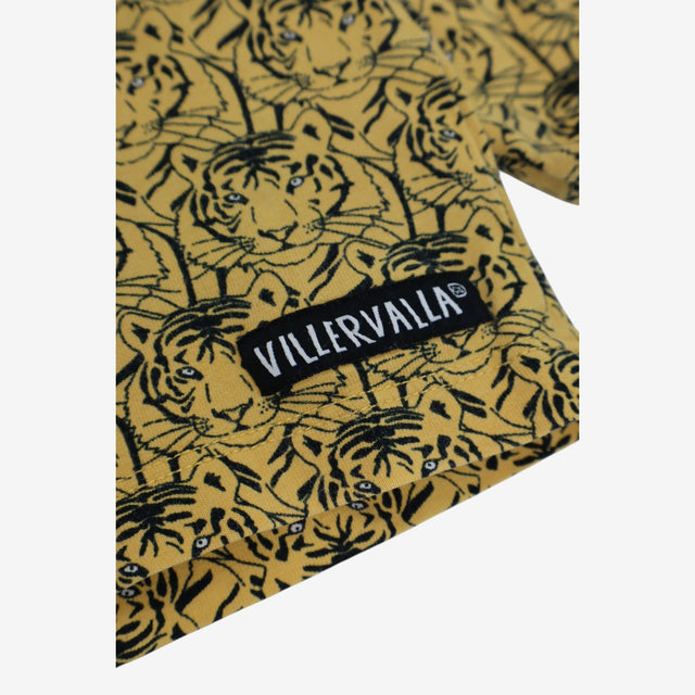 Top Long Sleeve Yellow Tiger Print