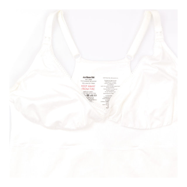 Vest White Seamless Postnatal Nursing Support