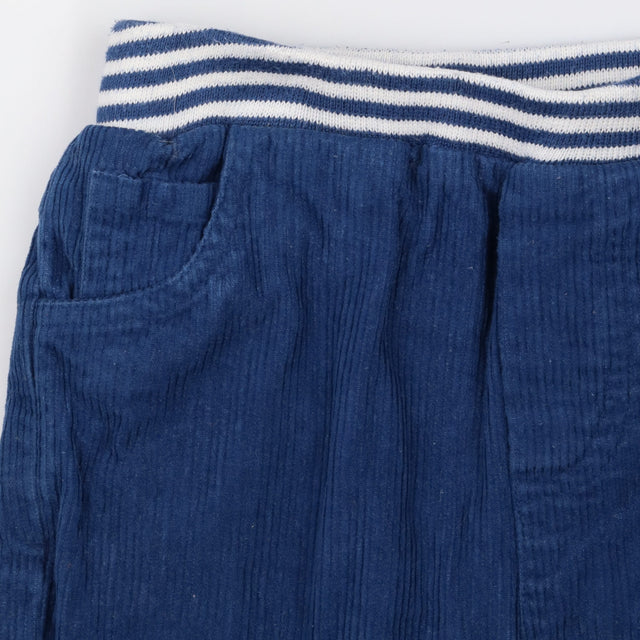 Pull On Trousers Cord Blue