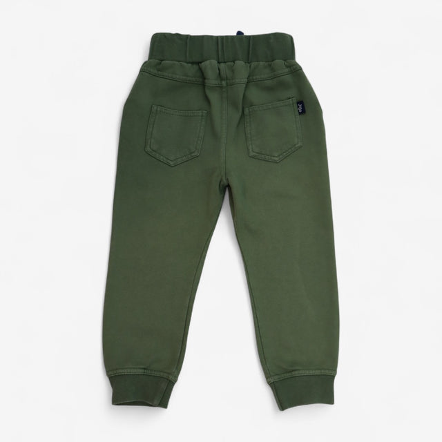 Joggers Khaki Green with Blue Drawstring