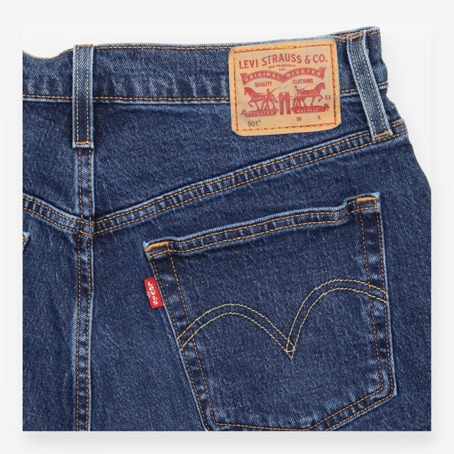Levi's 501 Original Dark Wash Button Fly Denim Sho