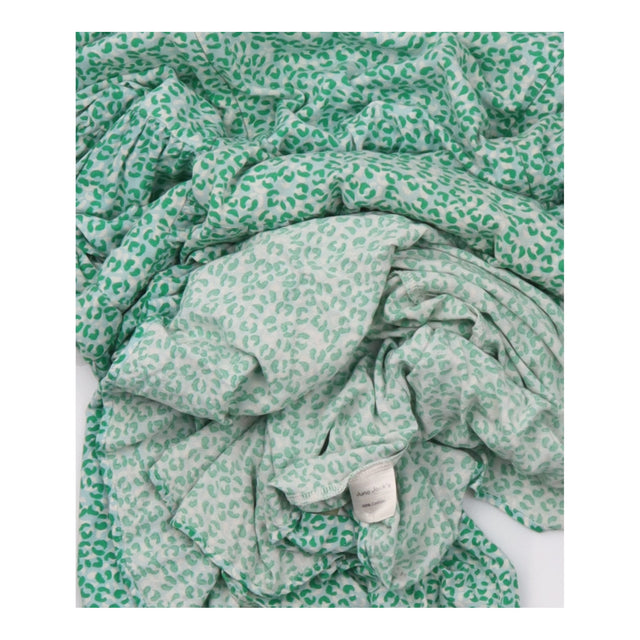 Maternity&Nursing DressTiered Midi Green Animals P