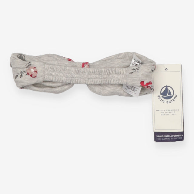 Headband Grey Floral with Bow